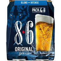 8.6 Original Intense Blond Beer Cans (4 x 500ml)