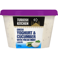 Greek Yoghurt & Cucumber With Fresh Mint Dip (180g)