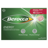 Energy Orignal Berry Flavour Effervescent Tablets (45pk)