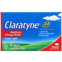 Loratadine 10mg Hayfever Allergy Relief Tablets (5pk)