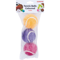 Coloured Tennis Balls (3pk)