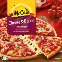 Cheese & Bacon Family Pizza (500g)