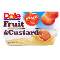 Fruit & Custard Peach In Vanilla Custard (4 x 123g)