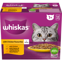 Chicken Favourites In Gravy Adult Wet Pouches Cat Food (12 x 85g)
