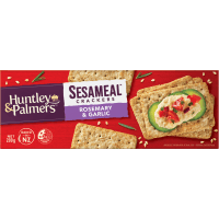 Rosemary & Garlic Sesameal Crackers (200g)