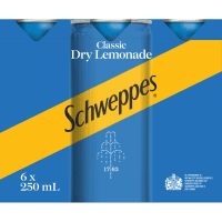 Classic Dry Lemonade Cans (6 x 250ml)
