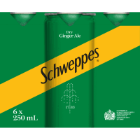 Dry Ginger Ale Cans (6 x 250ml)