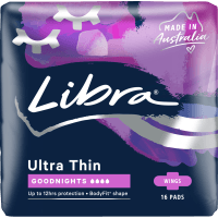 Ultra Thin Goodnights Pads With Wings (16pk)