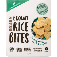 Organic Sour Cream & Chives Brown Rice Bites (100g)