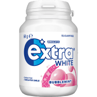 White Bubblemint Sugar Free Chewing Gum Bottle (64g)