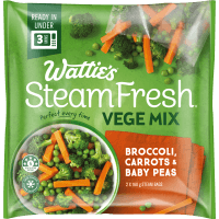 Steam Fresh Broccoli, Carrots & Baby Peas Vege Mix (2 x 160g)