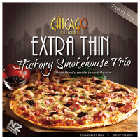 Extra Thin Hickory Smokehouse Trio Pizza (360g)