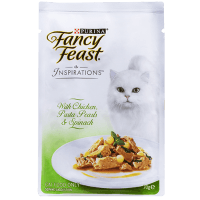Inspirations Chicken Pasta Pearls Spinach Adult Wet Cat Food (70g)