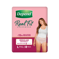Real Fit Incontinence Underwear Women Large (8pk)