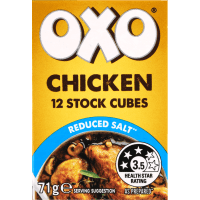 Salt Reduced Chicken Stock Cubes (71g)