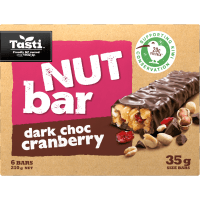 Dark Choc Cranberry Nut Bar (6 x 35g)