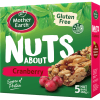 Nuts About Cranberry Bars (160g)