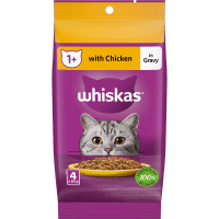 Chicken Favourites in Gravy Wet Pouches Cat Food (4 x 85g)