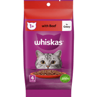 Beef Favourites In Gravy Wet Pouches Cat Food (4 x 85g)