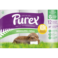 Mega Long White 2 Ply Toilet Rolls (12 x 450 sheets)