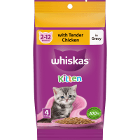 Tender Chicken Favourites In Gravy Kitten Wet Pouches Cat Food (4 x 85g)