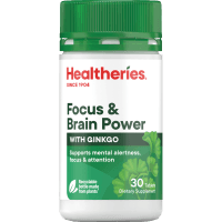 Focus & Brain Power With Ginkgo Tablets (30pk)