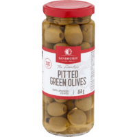 Pitted Green Olives (350g)