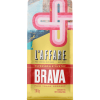 Brava Espresso & Stovetop Fair Trade Organic Coffee (200g)