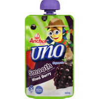 Uno Squeezie Smooth Mixed Berry Yoghurt (100g)