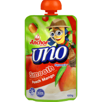 Uno Squeezie Smooth Peach Mango Yoghurt (100g)