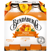 Peach Sparkling Drink Bottles (4 x 375ml)