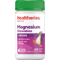 For Kids Strawberry Flavour Magnesium Chewable Tablets (60pk)
