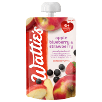 For Baby Apple Blueberry & Strawberry 6+ Months Pureed (120g)