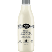 Fresh Organic Whole Milk (750ml)