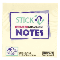 Removable Self-Adhesive Notes (100pk)