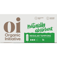 Organic Cotton Regular Tampons (16pk)