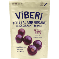 New Zealand Organic Freeze Dried Blackcurrant Berries (120g)