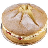 Fresh Cream Plain Round Sponge (1pk)