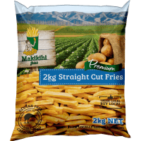 Premium Frozen Potato Straight Cut Fries (2kg)
