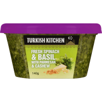 Fresh Spinach & Basil With Parmesan & Cashew Dip (140g)