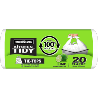 Kitchen Tidy  Liner Tie-Top Lime Citrus Fresh XLarge 580 x 850mm (20pk)