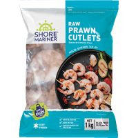 Raw Black Tiger Prawn Cutlets 13/15 (1kg)