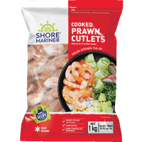 Cooked Black Tiger Prawn Cutlets 13/15 (1kg)