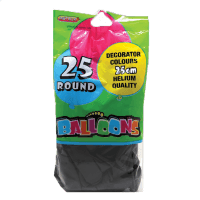 Black Balloons (25pk)