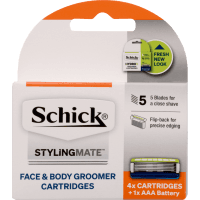 Styling Mate Face & Body Groomer Cartridges (4pk)
