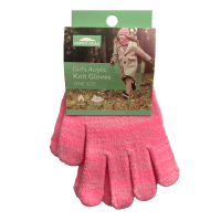 Girl's Acrylic Knit Gloves Assorted (ea)