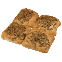 Pumpkin Seed Ciabatta Buns (4pk)