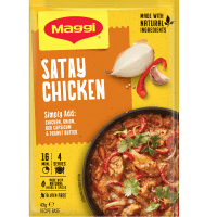 Satay Chicken Recipe Base Sachet (43g)