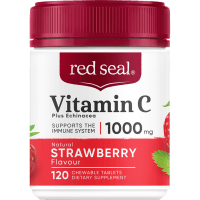 Vitamic C 1000mg Plus Echinacea Strawberry Flavour Chewable Tablets (120pk)
