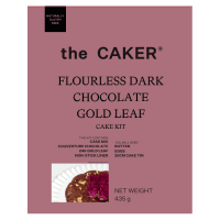 Flourless Dark Chocolate & Gold Leaf Cake Kit (435g)